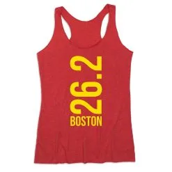 Women's Everyday Tank Top - Boston 26.2 Vertical -goneforarun Sales 2023 tr 43748 RED MAIN