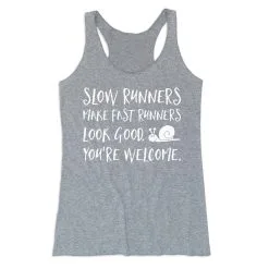 Women's Everyday Tank Top - Slow Runners -goneforarun Sales 2023 tr 43749 GRAY MAIN
