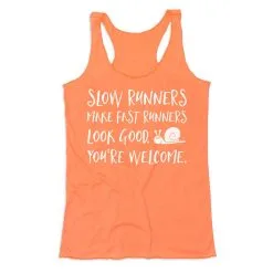 Women's Everyday Tank Top - Slow Runners -goneforarun Sales 2023 tr 43749 PEACH MAIN