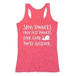 Women's Everyday Tank Top - Slow Runners -goneforarun Sales 2023 tr 43749 PINK MAIN