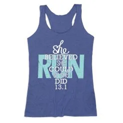 Women's Everyday Tank Top - She Believed She Could So She Did 13.1 -goneforarun Sales 2023 tr 43753 ROYAL MAIN