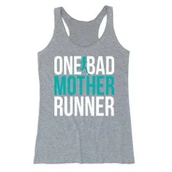 Women's Everyday Tank Top - One Bad Mother Runner (Bold) -goneforarun Sales 2023 tr 43763 GRAY MAIN