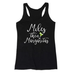 Women's Everyday Tank Top - Miles Then Margaritas -goneforarun Sales 2023 tr 43775 BLACK MAIN