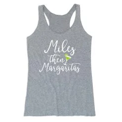 Women's Everyday Tank Top - Miles Then Margaritas -goneforarun Sales 2023 tr 43775 GRAY MAIN