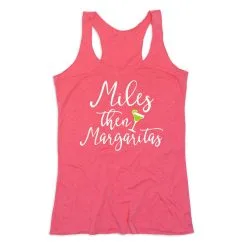 Women's Everyday Tank Top - Miles Then Margaritas -goneforarun Sales 2023 tr 43775 PINK MAIN