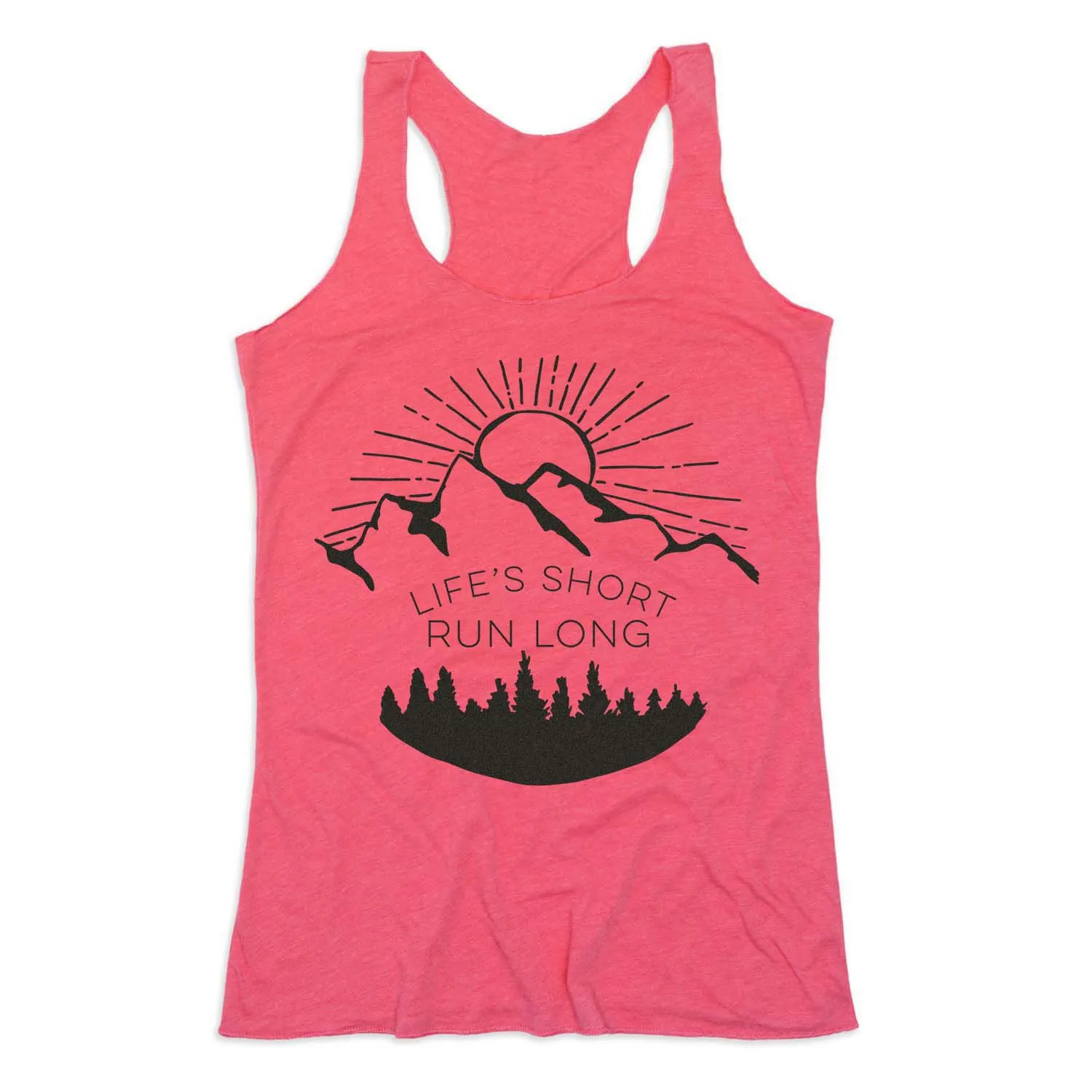 Women's Everyday Tank Top - Life's Short Run Long (Mountains) 8 Women's Everyday Tank Top - Life's Short Run Long (Mountains) - Image 6