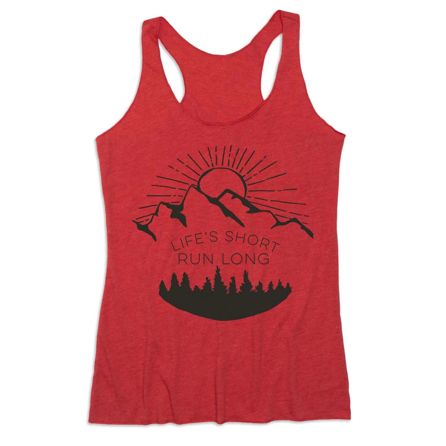Women's Everyday Tank Top - Life's Short Run Long (Mountains) 9 Women's Everyday Tank Top - Life's Short Run Long (Mountains) - Image 7