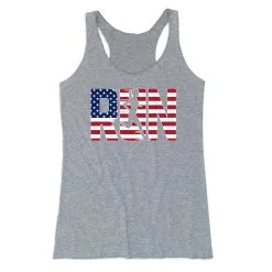 Women's Everyday Tank Top - Run Girl USA -goneforarun Sales 2023 tr 43788 GRAY MAIN