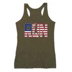 Women's Everyday Tank Top - Run Girl USA -goneforarun Sales 2023 tr 43788 OLIVE MAIN