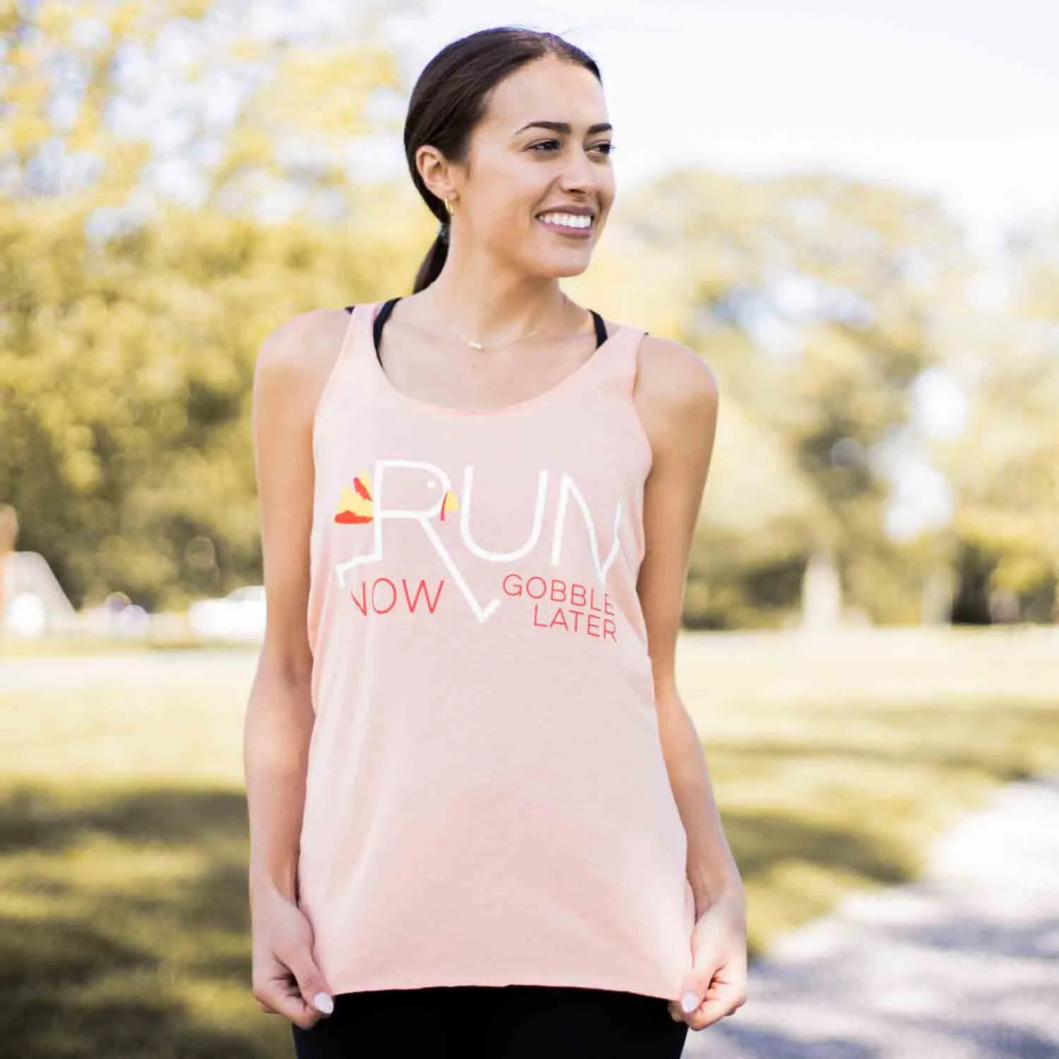Women's Everyday Tank Top - Let's Run Now Gobble Later 6 Women's Everyday Tank Top - Let's Run Now Gobble Later - Image 4