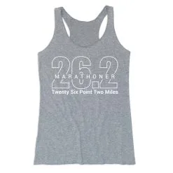 Women's Everyday Tank Top - Marathoner 26.2 Miles -goneforarun Sales 2023 tr 43795 GRAY MAIN
