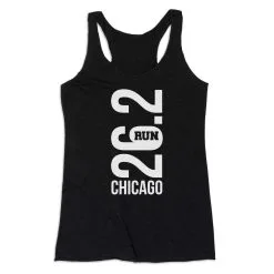 Women's Everyday Tank Top - Chicago 26.2 Vertical -goneforarun Sales 2023 tr 43799 BLACK MAIN