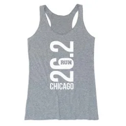 Women's Everyday Tank Top - Chicago 26.2 Vertical -goneforarun Sales 2023 tr 43799 GRAY MAIN