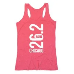 Women's Everyday Tank Top - Chicago 26.2 Vertical -goneforarun Sales 2023 tr 43799 PINK MAIN