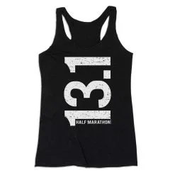 Women's Everyday Tank Top - 13.1 Half Marathon Vertical -goneforarun Sales 2023 tr 43830 BLACK MAIN