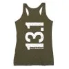 Women's Everyday Tank Top - 13.1 Half Marathon Vertical -goneforarun Sales 2023 tr 43830 OLIVE MAIN