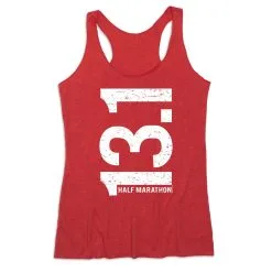 Women's Everyday Tank Top - 13.1 Half Marathon Vertical -goneforarun Sales 2023 tr 43830 RED MAIN