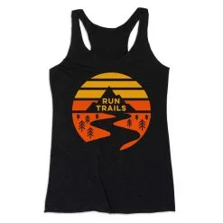 Women's Everyday Tank Top - Run Trails Sunset -goneforarun Sales 2023 tr 43840 BLACK MAIN