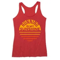 Women's Everyday Tank Top - Running Is My Sunshine -goneforarun Sales 2023 tr 43851 RED MAIN