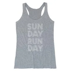 Women's Everyday Tank Top - Sunday Runday (Stacked) -goneforarun Sales 2023 tr 43853 GRAY MAIN