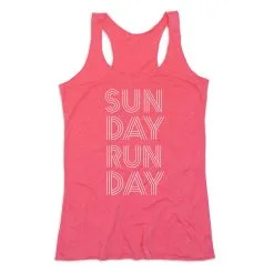 Women's Everyday Tank Top - Sunday Runday (Stacked) -goneforarun Sales 2023 tr 43853 PINK MAIN