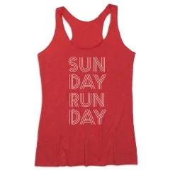 Women's Everyday Tank Top - Sunday Runday (Stacked) -goneforarun Sales 2023 tr 43853 RED MAIN