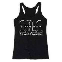Women's Everyday Tank Top - Half Marathoner 13.1 Miles -goneforarun Sales 2023 tr 43855 BLACK MAIN