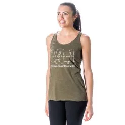 Women's Everyday Tank Top - Half Marathoner 13.1 Miles -goneforarun Sales 2023 tr 43855 OLIVE MODEL