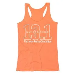 Women's Everyday Tank Top - Half Marathoner 13.1 Miles -goneforarun Sales 2023 tr 43855 PEACH MAIN