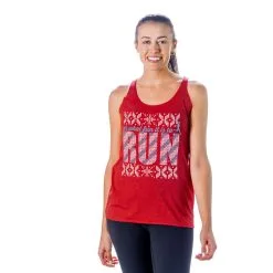 Women's Everyday Tank Top - Oh What Fun It Is To Run -goneforarun Sales 2023 tr 43857 RED MODEL