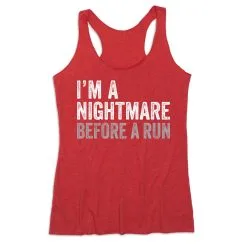 Women's Everyday Tank Top - I'm A Nightmare Before A Run® Bold -goneforarun Sales 2023 tr 43862 RED MAIN