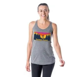 Women's Everyday Tank Top - Happy Hour -goneforarun Sales 2023 tr 43863 GRAY MODEL