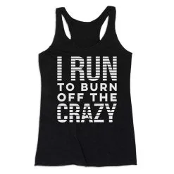 Women's Everyday Tank Top - I Run To Burn Off The Crazy (White) 14 Women's Everyday Tank Top - I Run To Burn Off The Crazy (White) -goneforarun Sales 2023 tr 43865 BLACK MAIN