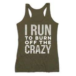 Women's Everyday Tank Top - I Run To Burn Off The Crazy (White) 16 Women's Everyday Tank Top - I Run To Burn Off The Crazy (White) -goneforarun Sales 2023 tr 43865 OLIVE MAIN