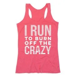 Women's Everyday Tank Top - I Run To Burn Off The Crazy (White) 18 Women's Everyday Tank Top - I Run To Burn Off The Crazy (White) -goneforarun Sales 2023 tr 43865 PINK MAIN