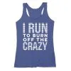 Women's Everyday Tank Top - I Run To Burn Off The Crazy (White) -goneforarun Sales 2023 tr 43865 ROYAL MAIN