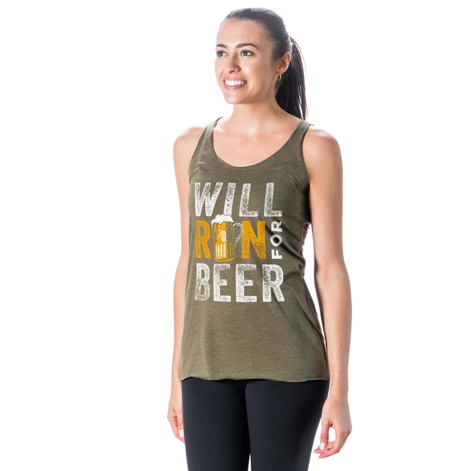 Women's Everyday Tank Top - Will Run For Beer 4 Women's Everyday Tank Top - Will Run For Beer - Image 2