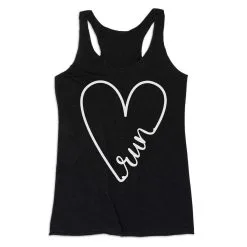 Women's Everyday Tank Top - Run With Love -goneforarun Sales 2023 tr 43868 BLACK MAIN