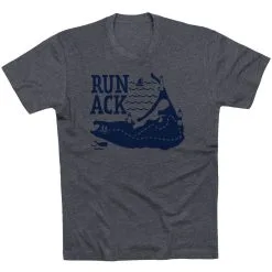 Running Short Sleeve T-Shirt - Run ACK -goneforarun Sales 2023 tr 43883 CHARCOAL FLAT