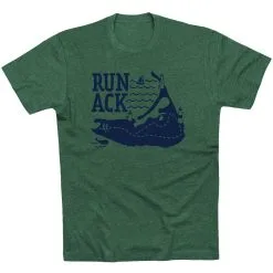 Running Short Sleeve T-Shirt - Run ACK -goneforarun Sales 2023 tr 43883 FORESTGREEN FLAT