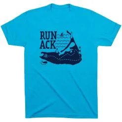 Running Short Sleeve T-Shirt - Run ACK -goneforarun Sales 2023 tr 43883 TURQUOISE FLAT
