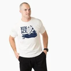 Running Short Sleeve T-Shirt - Run ACK -goneforarun Sales 2023 tr 43883 WHITE MALE