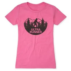 Women's Everyday Runners Tee - Ultra Runner Bigfoot -goneforarun Sales 2023 tr 43900 HOTPINK