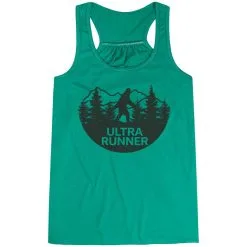 Flowy Racerback Tank Top - Ultra Runner Bigfoot -goneforarun Sales 2023 tr 43901 GREEN MAIN