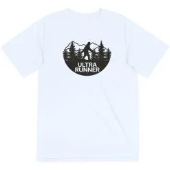 Men's Running Short Sleeve Performance Tee - Ultra Runner Bigfoot -goneforarun Sales 2023 tr 43902 WHITE MAIN