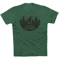 Running Short Sleeve T-Shirt - Ultra Runner Bigfoot -goneforarun Sales 2023 tr 43903 FORESTGREEN FLAT