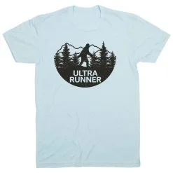 Running Short Sleeve T-Shirt - Ultra Runner Bigfoot -goneforarun Sales 2023 tr 43903 LIGHTBLUE FLAT