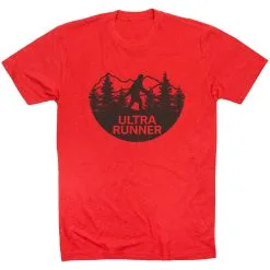 Running Short Sleeve T-Shirt - Ultra Runner Bigfoot -goneforarun Sales 2023 tr 43903 RED FLAT
