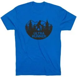 Running Short Sleeve T-Shirt - Ultra Runner Bigfoot -goneforarun Sales 2023 tr 43903 ROYAL FLAT