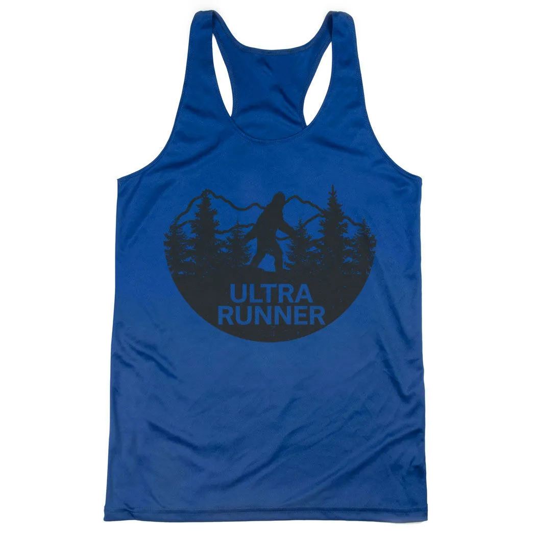 Women's Racerback Performance Tank Top - Ultra Runner Bigfoot 10 Women's Racerback Performance Tank Top - Ultra Runner Bigfoot - Image 8